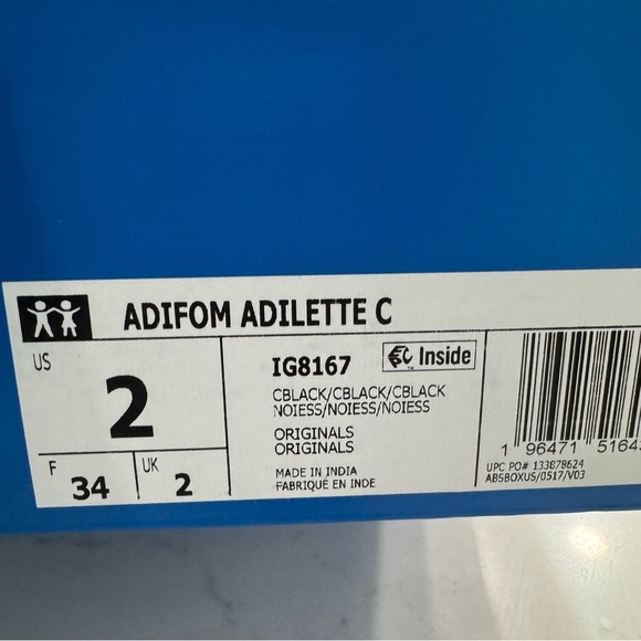 Adidas Boys Adifoam Adilette Pool Beach Slide Strap Sandals 2 - Picture 9 of 9